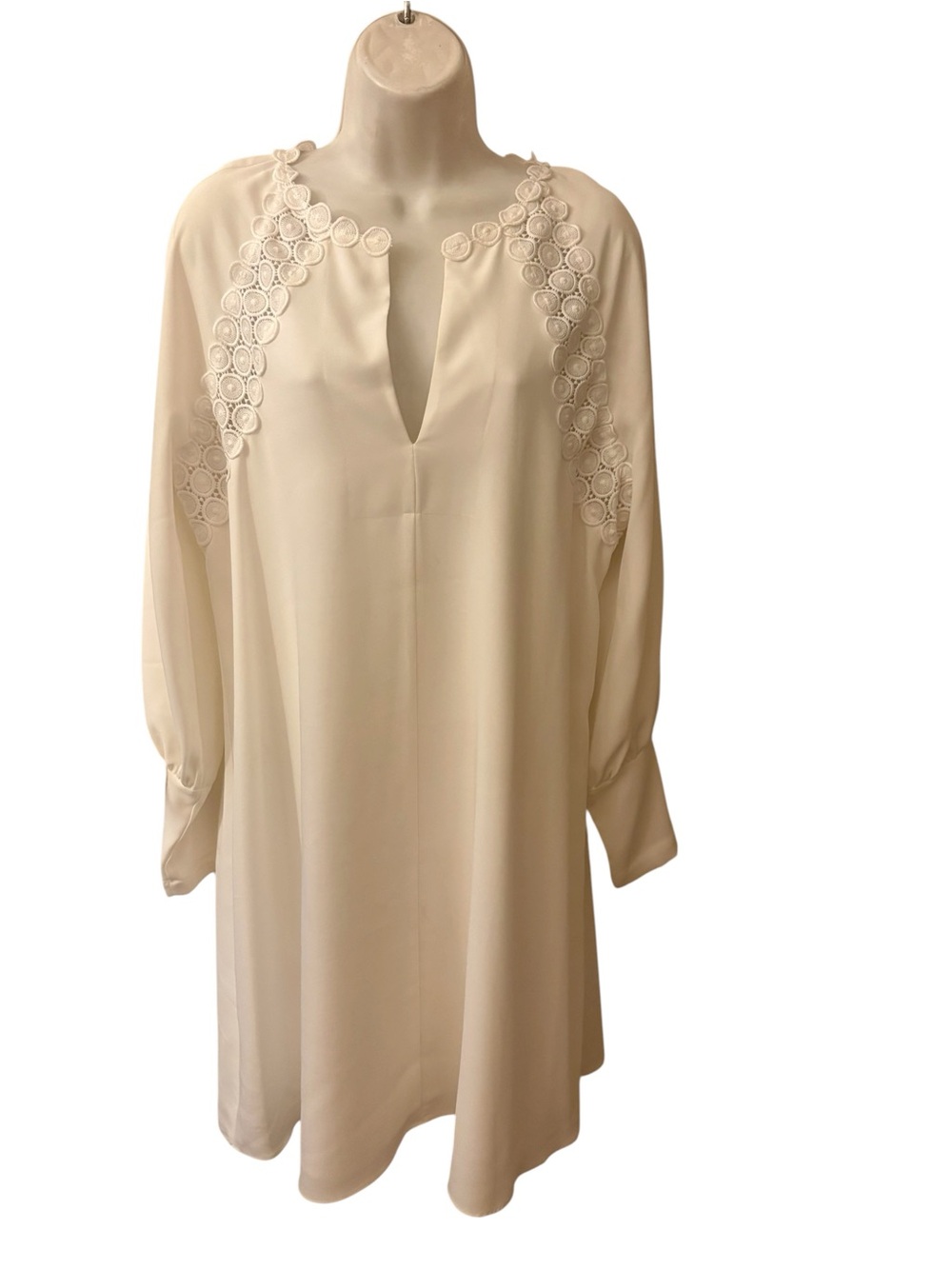 BCBGMaxAzria Lace-Trim Dress